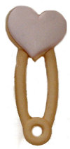 Small Heart Diaper Pin