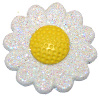 White Glitter Flower